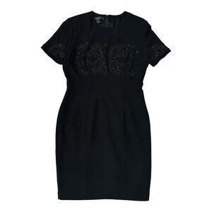 Vintage MARIANNA Embellished
Beaded Black Formal Sheath Dress Size 10